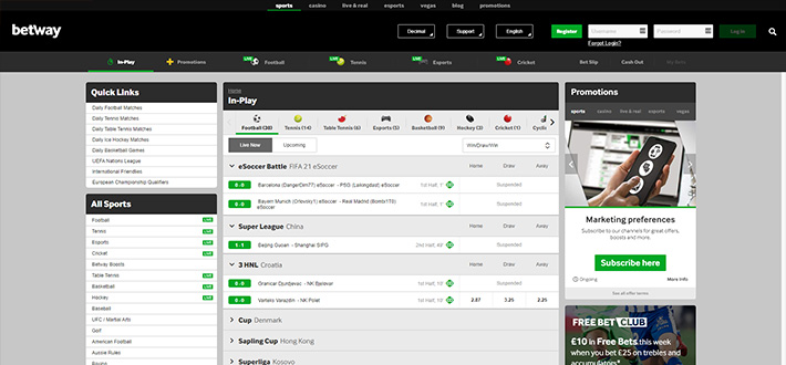 Live Betting site